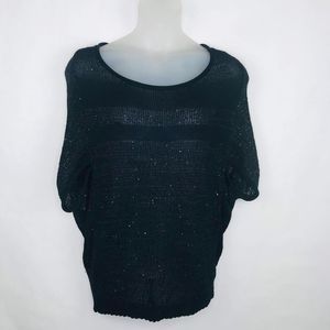 T-Los Angeles Sweater Sparkly Striped Sheer
